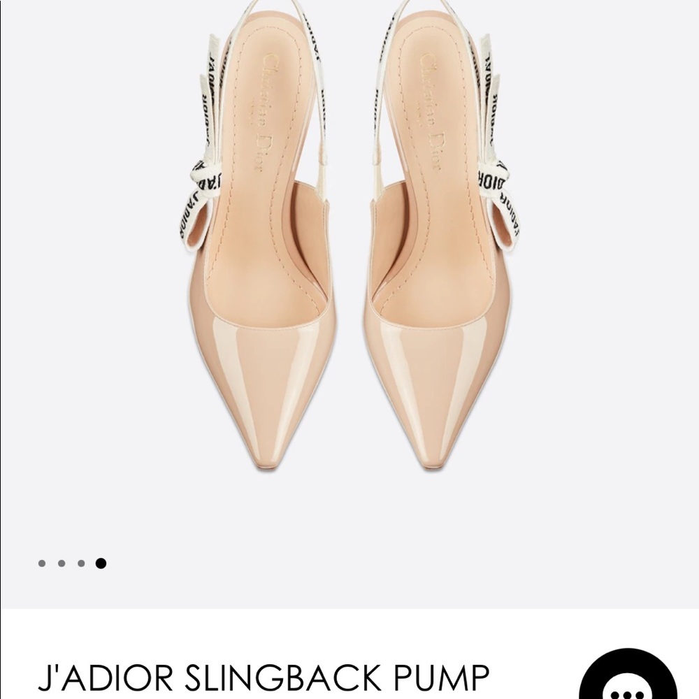 Dior J’adior Slingback Pump nude patent calfskin 37
